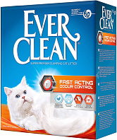 EVER CLEAN FAST ACTING наполнитель комкующийся для туалета кошек быстрого действия (6 л)