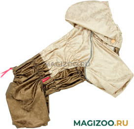 FOR MY DOGS дождевик для собак золото металлик для девочек 602SS-2022 F (14) 