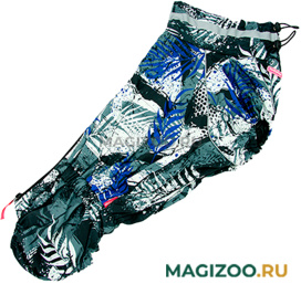 FOR MY DOGS дождевик для вельш-корги серо/синий для мальчиков FW1119-2021 M (K43) 