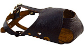 Намордник для собак кожаный двойной № 6, кане-корсо, 3 дырки, ZooMaster (1 шт) 