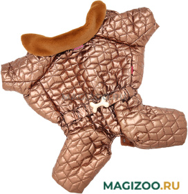 FOR MY DOGS комбинезон для собак коричневый металлик для мальчиков FW719-2019 M (18) 