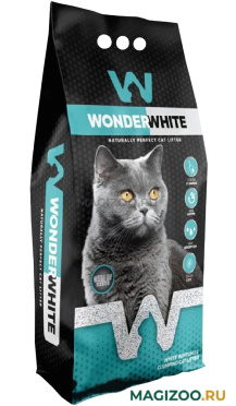 WONDER WHITE MARSEILLE SOAP наполнитель комкующийся для туалета кошек с ароматом марсельского мыла  (15,3 кг)
