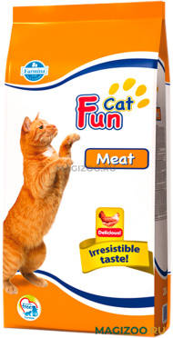Сухой корм FUN CAT MEAT для взрослых кошек с мясом (20 кг)