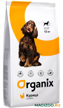 Сухой корм ORGANIX ADULT DOG CHICKEN для взрослых собак всех пород с курицей (12 кг)