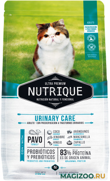 Сухой корм VITALCAN NUTRIQUE URINARY CARE CAT TURKEY для взрослых кошек при мочекаменной болезни с индейкой (2 кг)
