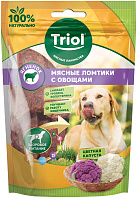 Лакомство TRIOL для собак мясные ломтики с ягненком и цветной капустой 70 гр (1 шт)