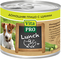 VITA PRO LUNCH для взрослых собак с домашней птицей и цукини (200 гр)