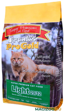 Сухой корм FRANK'S PROGOLD CAT ADULT LIGHT диетический для взрослых кошек с курицей (3 кг)