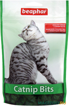 Лакомство BEAPHAR CATNIP-BITS для кошек подушечки с кошачьей мятой (150 гр)