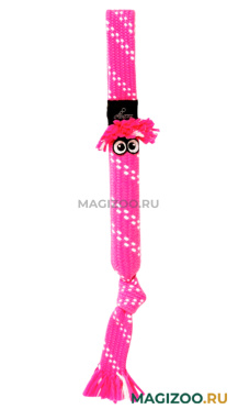 Игрушка для собак Rogz Scrubz Rope Tug Toy веревочная шуршащая средняя, розовая SC03K (1 шт)