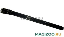 Ошейник для собак кожаный черный 58 - 74 см x 45 мм Аркон (1 шт) 