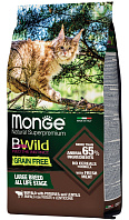 MONGE BWILD GRAIN FREE CAT LARGE BREED BUFFALO беззерновой для кошек и котят крупных пород с буйволом и картофелем (1,5 кг)