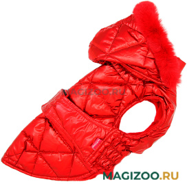 FOR MY DOGS попона для собак красный металлик FW1130-2021 (16) 