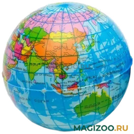 Игрушка для собак и кошек Brava мяч зефирный карта мира 6,3 см уп. 2 шт (1 шт)
