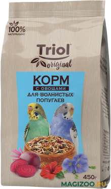 TRIOL ORIGINAL корм для волнистых попугаев с овощами (450 гр)