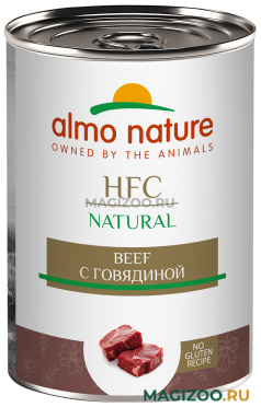 Влажный корм (консервы) ALMO NATURE DOG HFC NATURAL для собак с говядиной (340 гр)