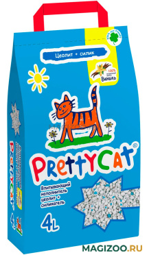 PRETTY CAT AROMA FRUIT наполнитель впитывающий для туалета кошек с део-кристаллами (4 кг УЦ)