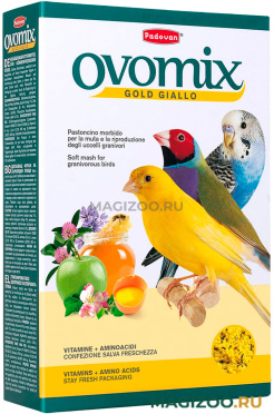 PADOVAN OVOMIX GOLD GIALLO дополнительный корм для выкармливания птенцов и при линьке декоративных птиц (300 гр)