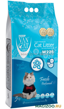VAN CAT FRESH наполнитель комкующийся для туалета кошек с ароматом весенней свежести (5 кг)