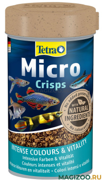 TETRA MICRO CRISPS кормчипсы для мелких тропических рыб мелкие чипсы (100 мл)