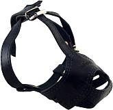 Намордник для собак кожаный двойной № 3, американский кокер-спаниель кобель, 2 дырки, ZooMaster (1 шт) 