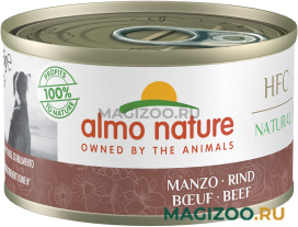 Влажный корм (консервы) ALMO NATURE DOG CLASSIC HFC для взрослых собак с говядиной (95 гр)