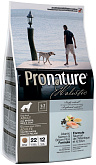 PRONATURE HOLISTIC DOG ADULT ALL BREEDS SKIN & COAT для взрослых собак всех пород при аллергии с лососем и рисом (2,72 кг)