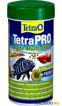 TETRA PRO ALGAE MULTI-CRISPS корм чипсы для всех видов рыб с растительными добавками (250 мл)