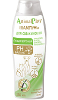 Шампунь для собак и кошек гипоаллергенный Animal Play с аминокислотами и экстрактом шалфея 250 мл (1 шт)