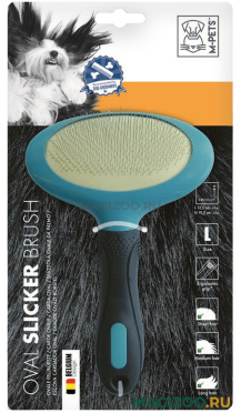 Щетка-сликер M-Pets Slicker Oval Brush овальная L 12,5 x 19,5 см (1 шт)
