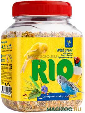 RIO WILD SEEDS лакомство для всех видов птиц луговые семена (240 гр)