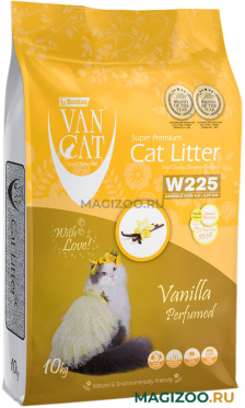 VAN CAT VANILLA наполнитель комкующийся для туалета кошек с ароматом ванили (10 кг)