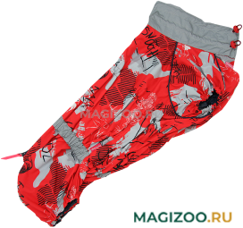 FOR MY DOGS дождевик для вельш-корги красный для девочек 699SS-2022 F (K43) 
