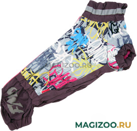 FOR MY DOGS дождевик для таксы светло/фиолетовый для девочек 609SS-2022 F (TC2) 