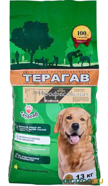 Сухой корм ТЕРАГАВ ПРОФЕССИОНАЛ для собак и щенков всех пород с ягненком и рисом (13 кг)