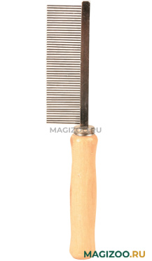 Расческа Trixiе с частым зубом с деревянной ручкой 17 см (1 шт)