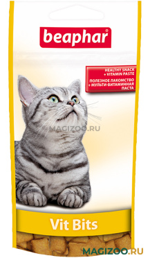 Лакомство BEAPHAR VIT-BITS для кошек подушечки с витаминной пастой (35 гр)