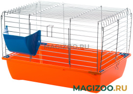 Клетка для грызунов Inter-Zoo G074 Krolik 50 с оцинкованной решеткой складная цвет в ассортименте 58 х 38 х 30 см (1 шт)