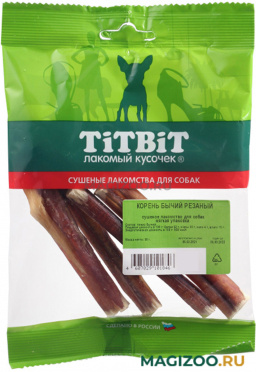 Лакомство TIT BIT для собак корень бычий резаный 50 гр (1 шт)