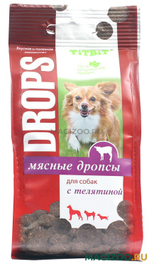 Лакомство TIT BIT для собак дропсы с телятиной (100 гр)