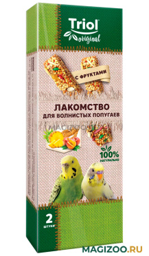 TRIOL ORIGINAL лакомство для волнистых попугаев с фруктами (2 шт)