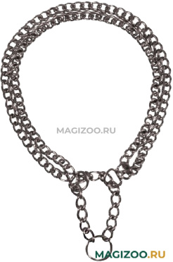 Ошейник удавка для собак Trixie двухрядный с цугом 2,5 мм 65 см (1 шт) 