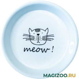 Миска керамическая Mr.Kranch для кошек MEOW белая 200 мл (1 шт)