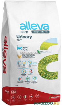 Сухой корм ALLEVA CARE ADULT CAT URINARY 360˚для взрослых кошек при мочекаменной болезни (5 кг)