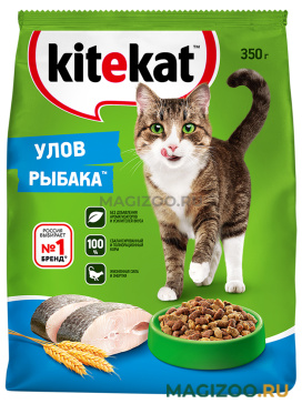 Сухой корм KITEKAT УЛОВ РЫБАКА для взрослых кошек (15 кг УЦ)
