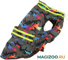 FOR MY DOGS попона для собак хаки/желтый FW1066-2022 (C3) 