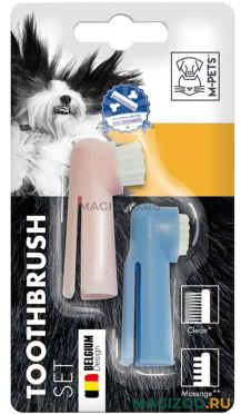 Зубная щетка-напальчник M-Pets Toothbrush Set уп. 2 шт (1 шт)