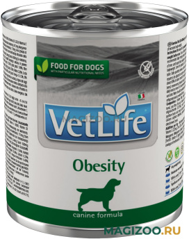 Влажный корм (консервы) FARMINA VET LIFE CANIN OBESITY для взрослых собак при ожирении (300 гр)