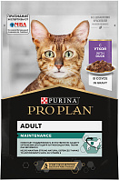 PRO PLAN MAINTENANCE для взрослых кошек с уткой в соусе пауч (85 гр)