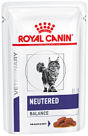 ROYAL CANIN NEUTERED BALANCE диетические для кастрированных и стерилизованных котов и кошек до 7 лет пауч (85 гр)